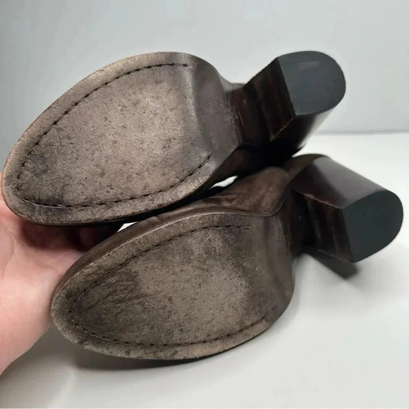 Rag & Bone Expresso Harrow Suede Booties Size 7.5 - Picture 10 of 11